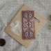 Delicate Invitation Card With Hand Bag Wooden Invitation Customized Slap-up Invitation Card 